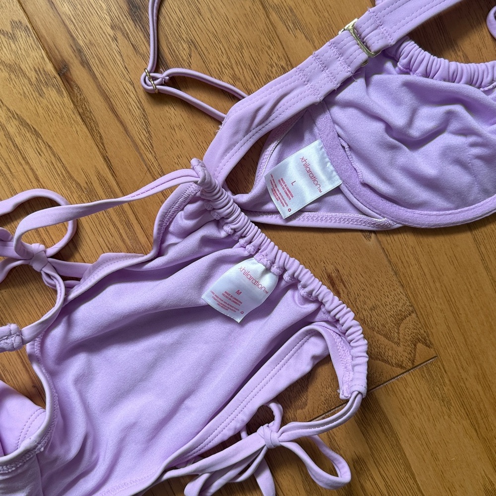 NWOT Lavender Underwire Bikini, Medium - Picture 3 of 3